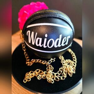 Basketball Purse with Gold Chain - Mini Crossbody Chain